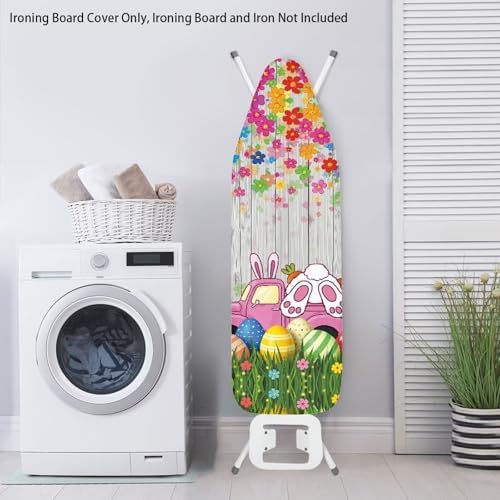 Bunny Ironing Board Cover Easter Standard Size Wood Print Ironing Board Dust - Image 3