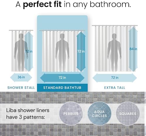 LiBa Shower Curtain PEVA 8G, 72x72 Inch Cat Eyes - Image 4