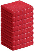 Homaxy 100% Cotton Terry Kitchen Towels, 8 Pack by Homaxy