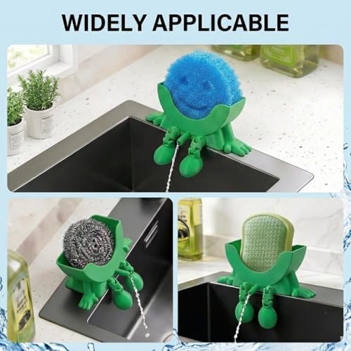 Creative Drainage Sponge Holder: Traceless Glue, 3D Printed Funny Kitchen Sink - Image 7