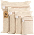 Mesh Laundry Bags for Delicates 4 Pack 4 Sizes – Pure Cotton Breathable by Unknown