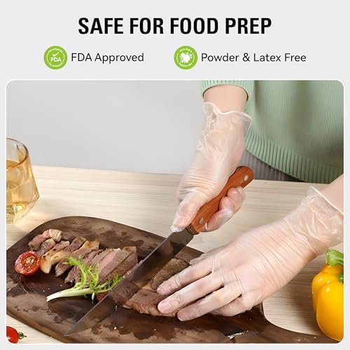 SWIFTLITE Disposable Vinyl Gloves, Food Safe - Image 2