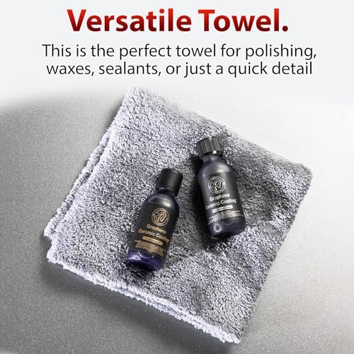 Adam's Borderless Grey Microfiber Towel - Image 4