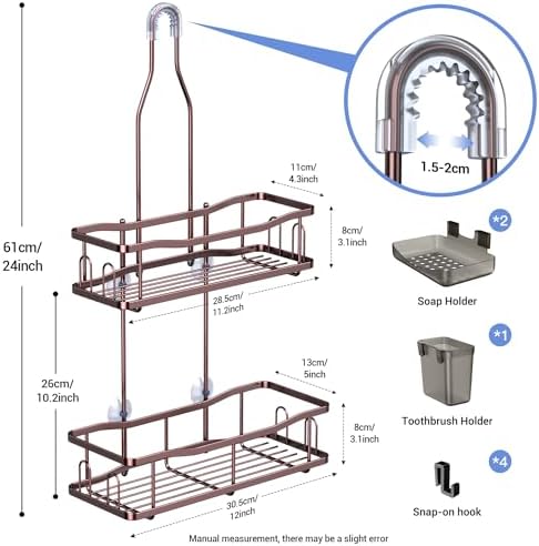 Hanging Shower Caddy Over Shower Head - Image 6