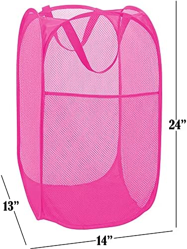 Deluxe Strong Mesh Pop up Laundry Hamper Basket - Image 2