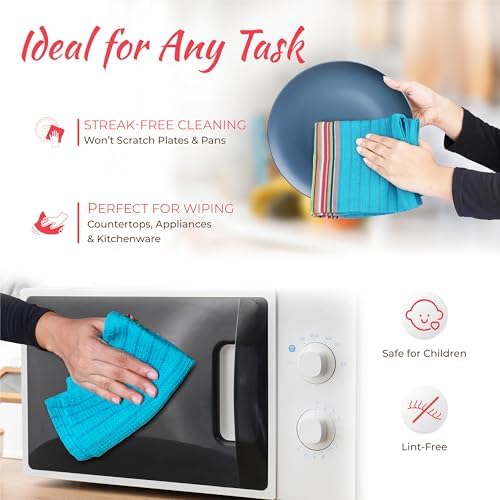 THREAD SPREAD Kitchen Dish Towels, 100% Cotton Salsa Towels, Highly Absorbent - Image 6