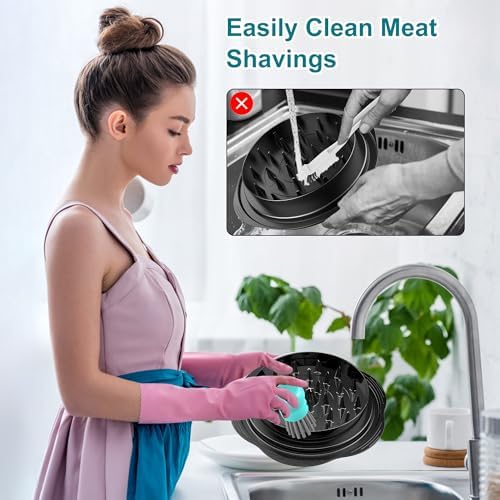 Mini Dish Brush for Cleaning Chicken Shredder, Long Bristles - Image 2