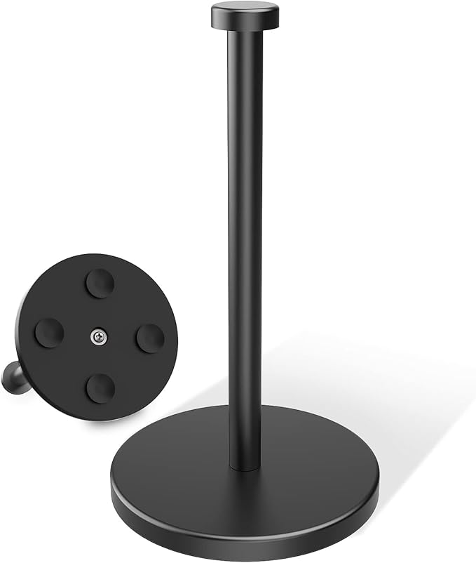 VEHHE Paper Towel Holder Countertop, 4 Non-Slip Suction Cups, Weighted Base - Image 2
