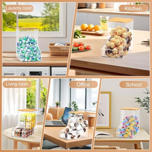 JYPS Laundry Box, Acrylic Dishwasher Pod Rack - Image 7