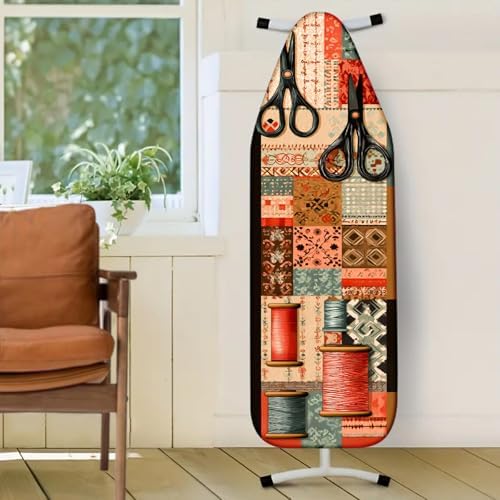 Nuxovilar Patchwork Scissors Ironing Board Cover 15x54 Polyester - Image 2