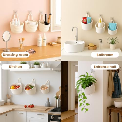 ShellKingdom Hanging Baskets, Boho Pouchs Bag Organizers - Image 3