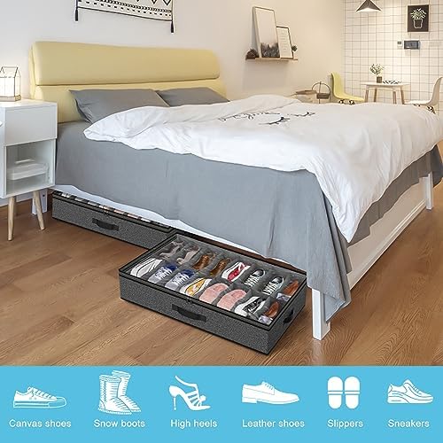 Under Bed Shoe Storage Organizer - Image 2