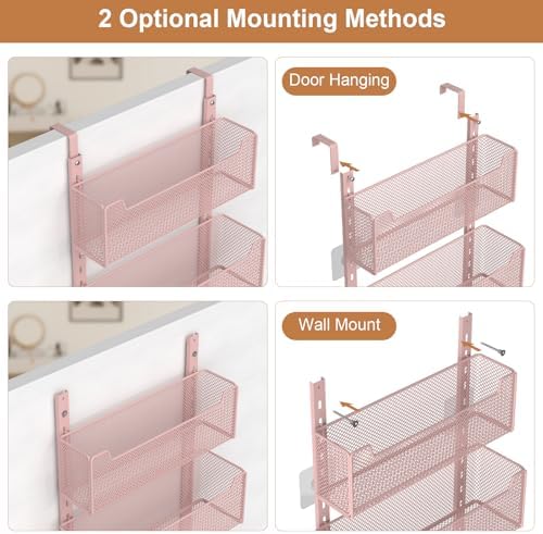 VyGrow Over The Door Organizer, Metal Door Organizer Hanging - Image 4