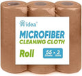 AIDEA Microfiber Cleaning Cloth-165 Sheets 3 Roll, Cleaning Rags 11×9" Brown by AIDEAHOME