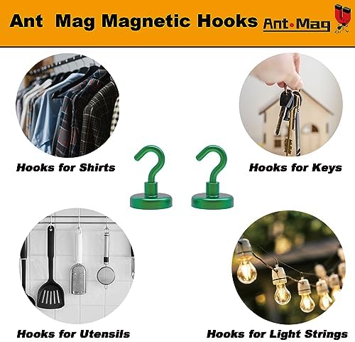 Ant Mag Strong Magnet Hooks 100lbs+ Pulling Force Neodymium Hooks Hangers Heavy - Image 5