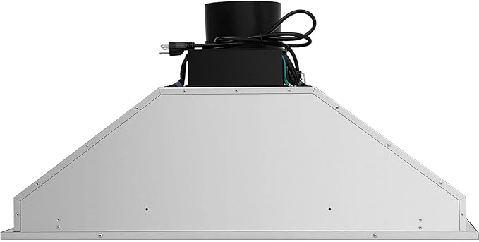 VEVOR Insert Range Hood, 900CFM 4-Speed, 36 Inch Stainless Steel Built-in Kitchen Vent with Touch & Remote Control LED Lights Baffle Filters, Ducted/Ductless Convertible, ETL Listed…