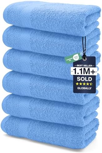 DAN RIVER 6-Pack Premium Hand Towels by DanRiver