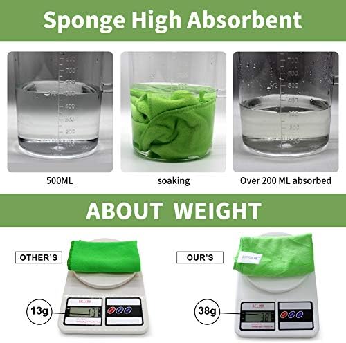 Premium Ultra Absorbent Microfiber Cleaning Cloths, 400 GSM Lint Free Towels - Image 5