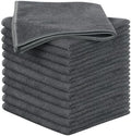 SINLAND Microfiber Cleaning Cloth Kitchen Dish Cloths 12x12in 12 Pack Grey by SINLAND