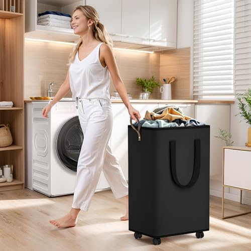 SpaceTrove Rolling Laundry Basket - Image 6
