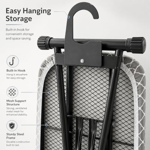 Ironing Board Full Size, Heat Resistant Cover Wide Iron Board, Ultra Thick - Image 5