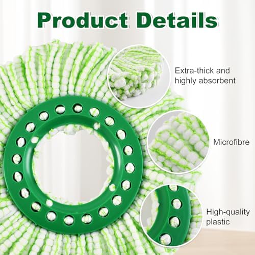 4Pack Spin Mop Head Replacement - Image 2