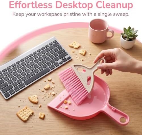 Totority Mini Broom and Dustpan Set - Image 2