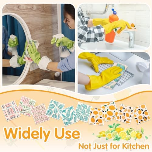 Lucomb 10 Pack Swedish Dishcloths Washable, Reusable Swedish Cloths - Image 7