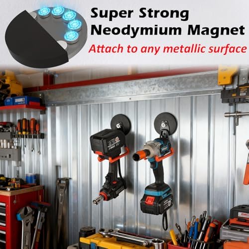 MUTUACTOR Updated Super Strong Magnetic Hooks, 40lbs Anti-Scratch Large Garage - Image 3