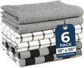LANE LINEN Kitchen Towels Set – Pack of 6 Cotton Dish Cloths, Soft & by LaneLinen