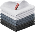 Nialnant 6 Pack Kitchen Towels, 100% Cotton, 12x12 Inches by Nialnant