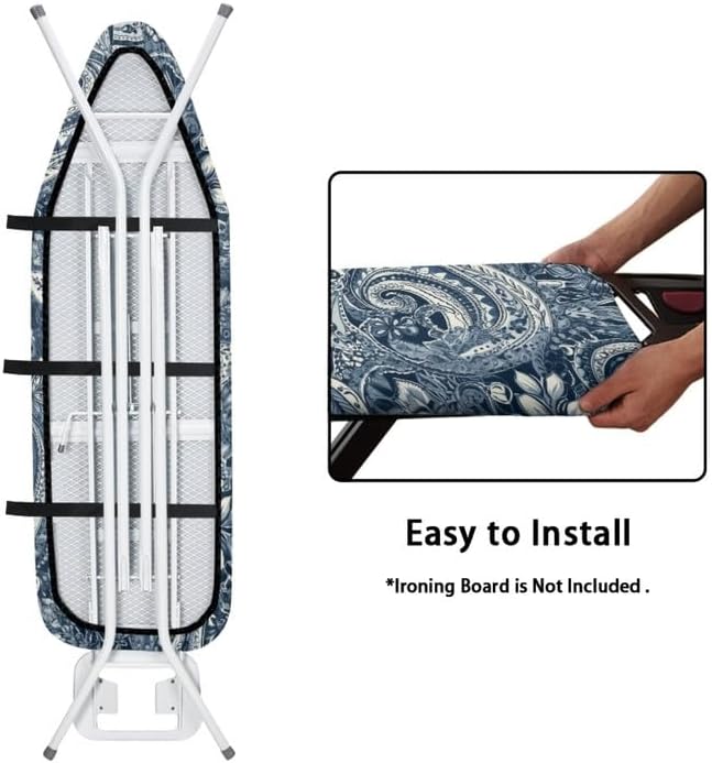 Geometric Flowers Ironing Board Cover Tribal Ethnic Batik Floral Protective - Image 5
