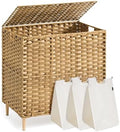 SONGMICS 3-Section Laundry Hamper by Unknown
