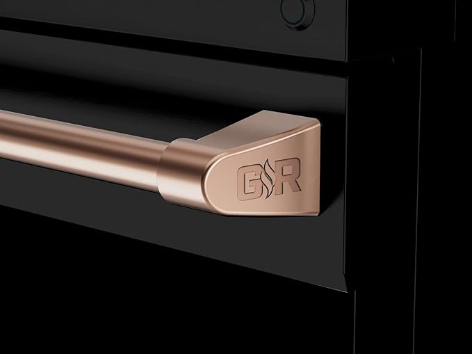 Gordon Ramsay by THOR Kitchen 48 Inch Professional Liquid Propane Range with Tilt Panel Touch Control in Black/Rose Gold