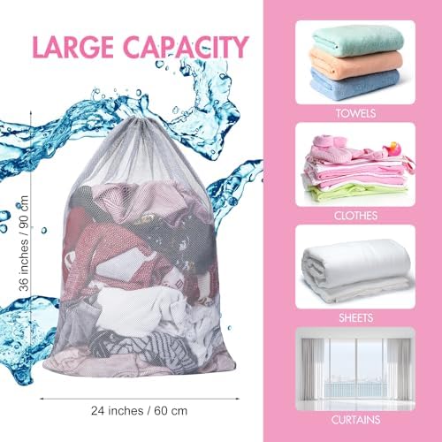 Berlune 30 Pack Large Mesh Laundry Bags - Image 2