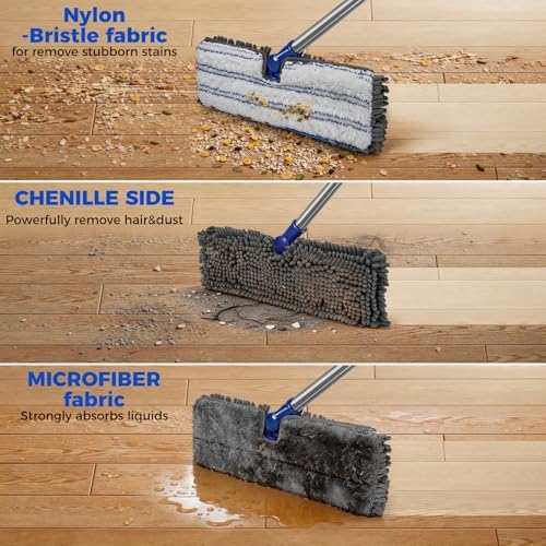 Masthome 2-Sided Microfiber Mop, Flip Flat Mop - Image 4