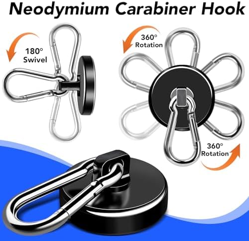 LOVIMAG Magnetic Hooks 150 LBS Strong Magnets Cruise 6Pack Magnet - Image 5