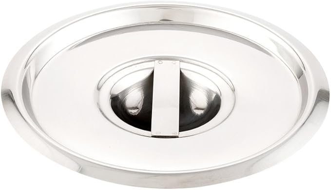 Restaurantware LID ONLY: Met Lux Lid For 4.25 Quart Bain Marie 1 Stainless Steel Lid For Bain Marie Pot - Built-In Handle Pot Sold Separately