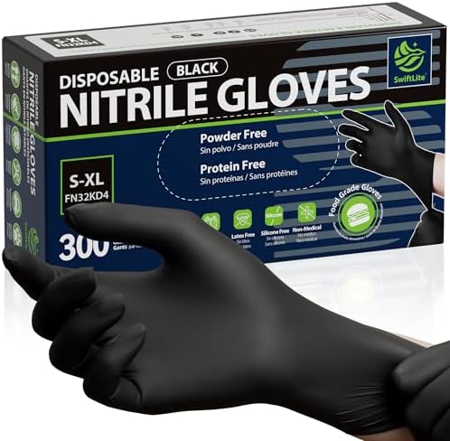 SWIFTLITE Nitrile Gloves Disposable Latex Free by SWIFTLITE