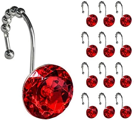 Sunlit Luxury Design Round Red Diamond Crystal Gem Bling by Sunlit
