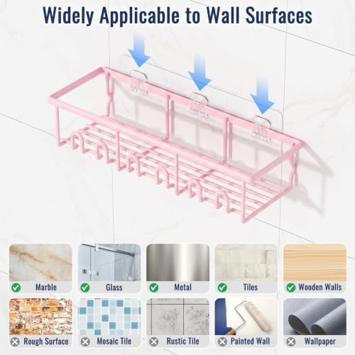 8 Pack Adhesive Rustproof Shower Caddy - Image 7