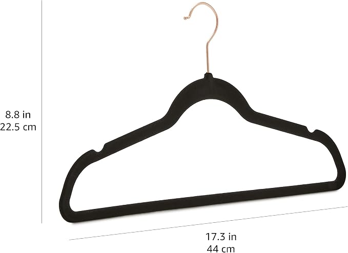 Amazon Basics Slim Velvet Non-Slip Space Saving Suit Clothes Hangers - Image 4