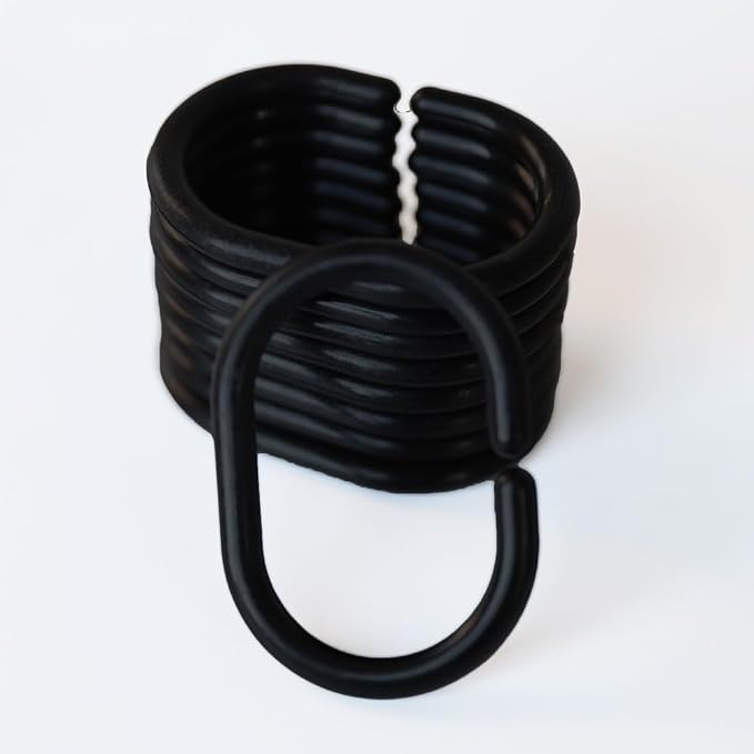 Plastic Shower Curtain Hooks C Shape Shower Curtain Rings - Image 4