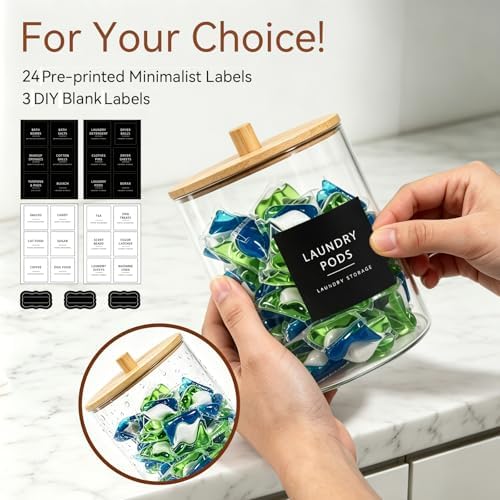 Amolliar Clear Acrylic Laundry Pods Container - Image 2