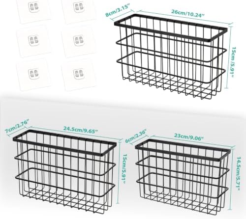 Sinnsally 3 Pack Cabinet Door Organizer, Self Adhesive Lid Organizers Inside - Image 2