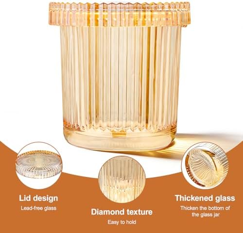 Glass Qtip Dispenser 2 Pack, Pads & Floss Picks, Vanity Makeup Essential - Image 4