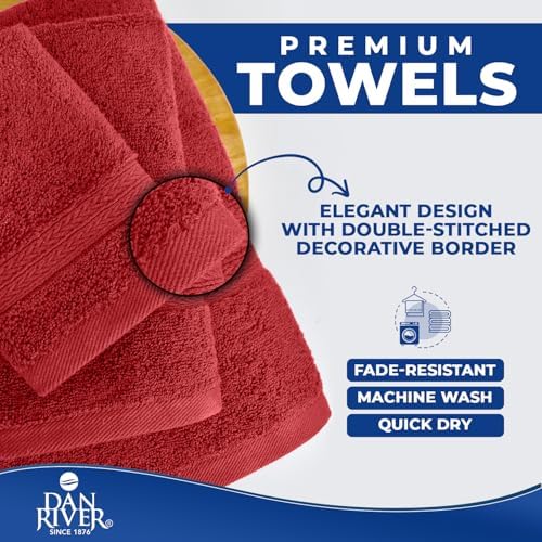 DAN RIVER 8 Piece Luxury Bath Towels - Image 6