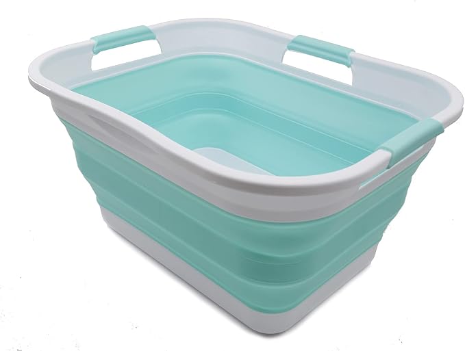 SAMMART 30L Collapsible Plastic Laundry Basket - Image 8