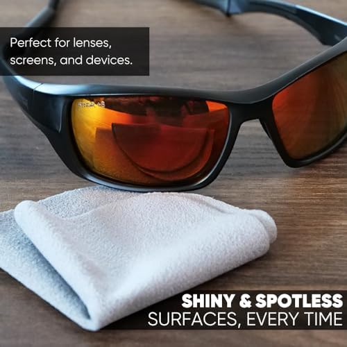 Premium Lens Screen Cleaning Cloth by Microfiber Wholesale | Black | 8”x8” | - Image 4