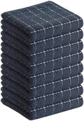 Homaxy 100% Cotton Terry Kitchen Towels, 8 Pack, Dark Grey by Homaxy